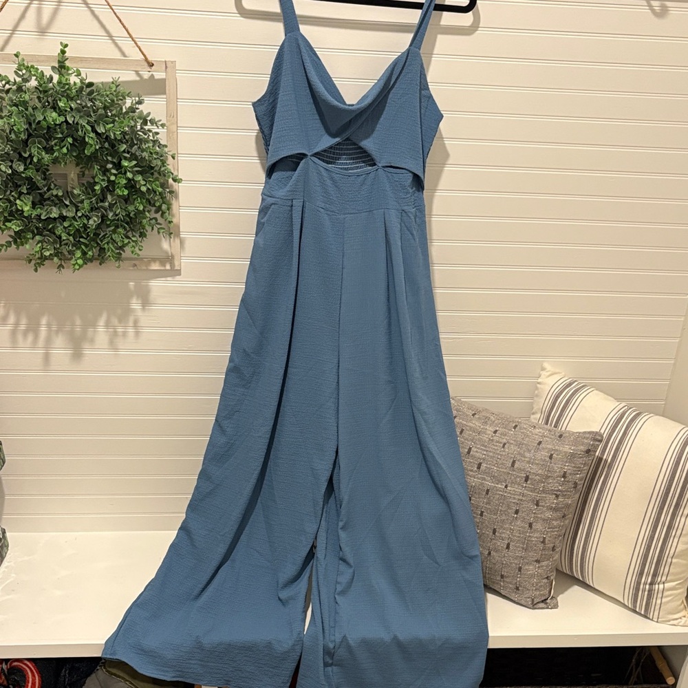 SHEIN Elegant Blue Textured Fabric